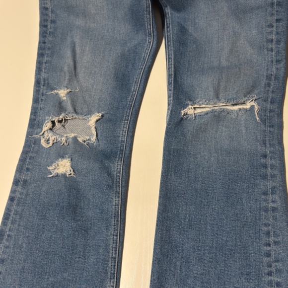 Mother the Tripper Ankle Fray Jeans "Play Like a Pirate" Size 24 - Picture 7 of 10